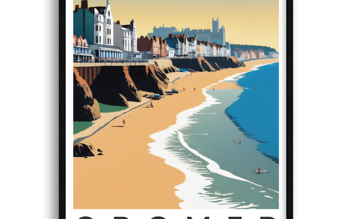 Cromer Retro Norfolk Travel Poster