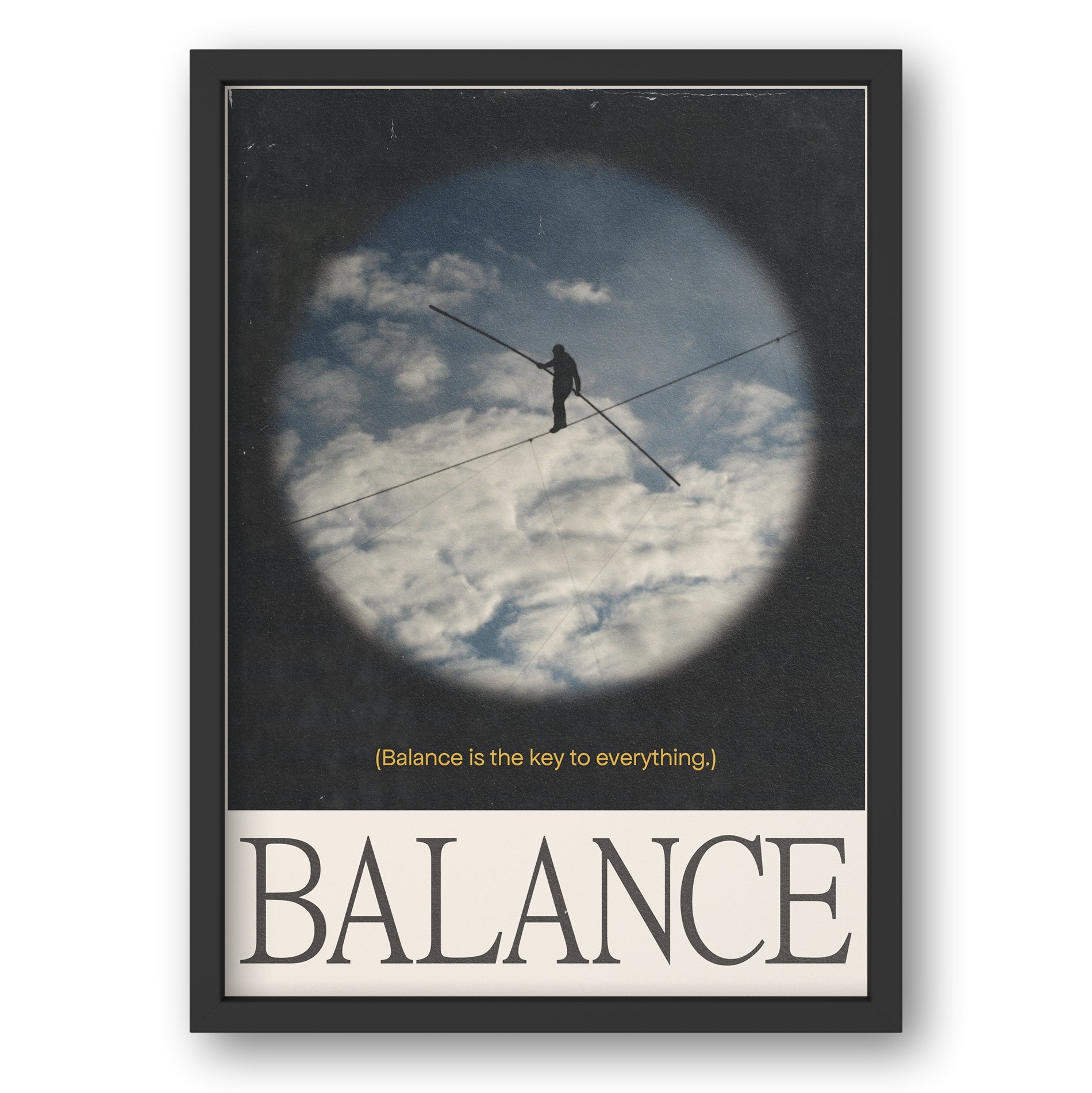 Cool art balance poster